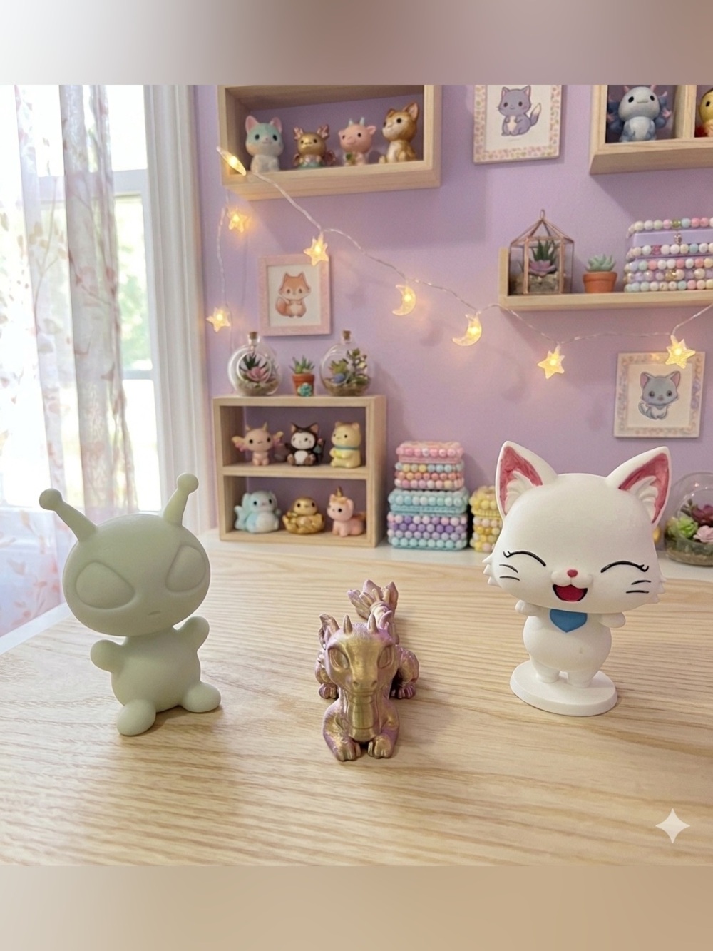 3-D Printed Leftover Figurines